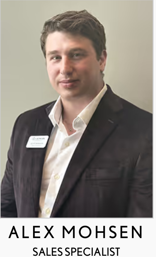 Alex Mohsen, Lexus Sales Specialist at Spirit Lexus